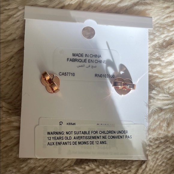 NWT Kate Spade Cubic Zirconia Stud Earrings - Picture 2 of 2